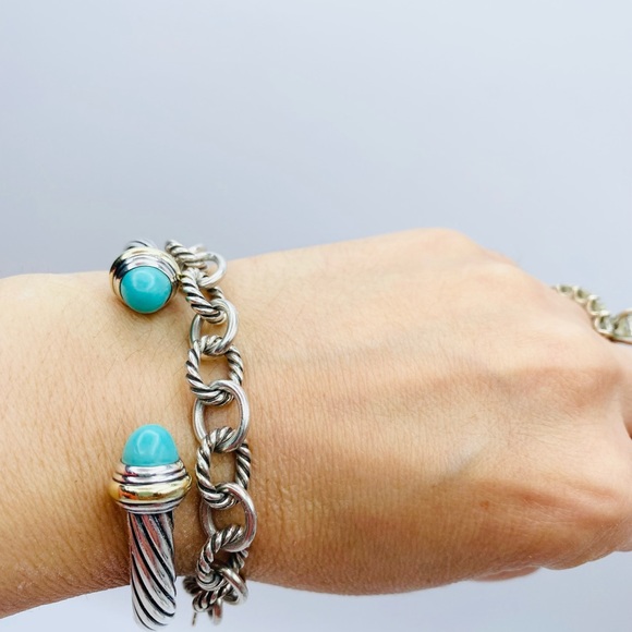 David Yurman 7mm Turquoise Bracelet - Picture 9 of 14